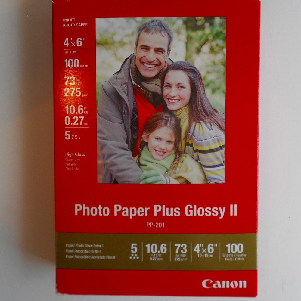 Cannon Photo Paper Plus Glossy II 4x6 PP-201